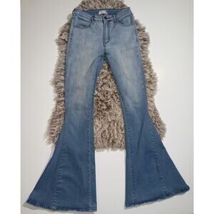 Saints & hearts women’s flare blue jeans